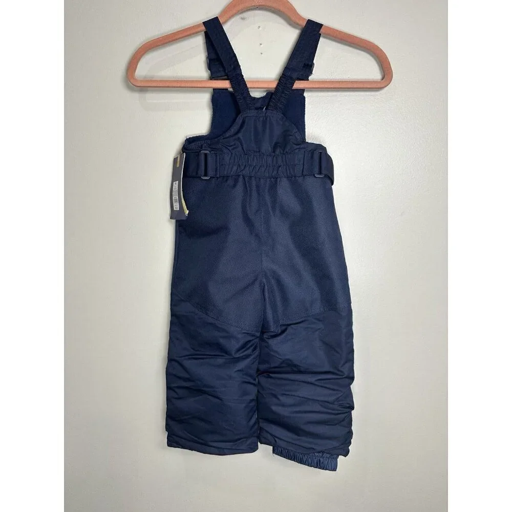 Cherokee Navy Blue Insulated Snow Bib Overalls Kids Size 18Months NWT
